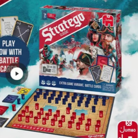 New & Sealed Stratego Classic War Strategy Board Game With Battle Cards Ages 8+ - Picture 3 of 5